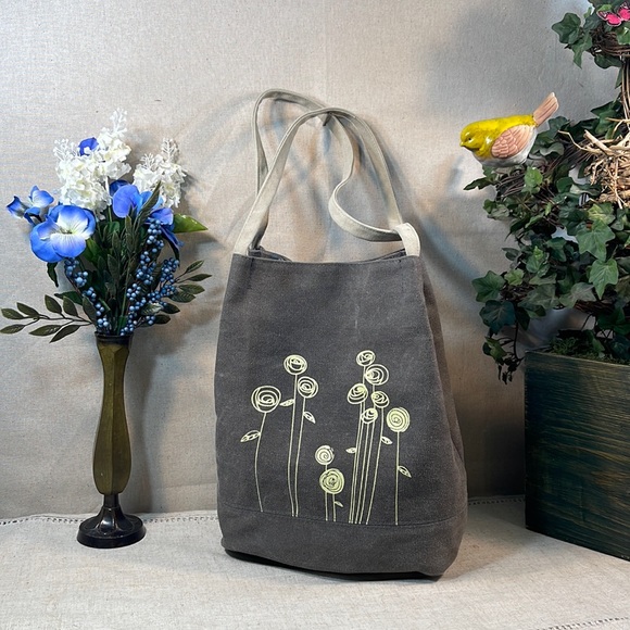 Gray Canvas Bag - Picture 1 of 8